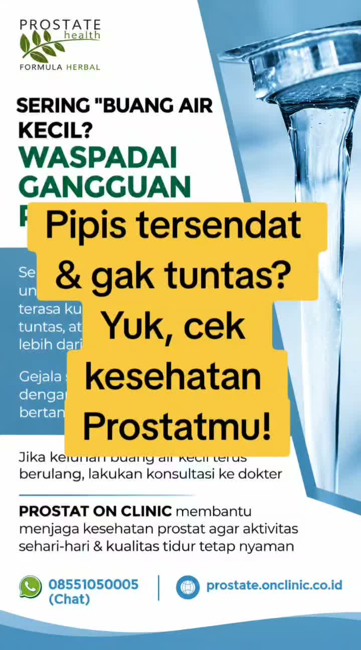 *WASPADAI GANGGUAN PROSTAT KALAU SERING PIPIS DIMALAM HARI!* Sering terbangun di malam hari untuk buang…