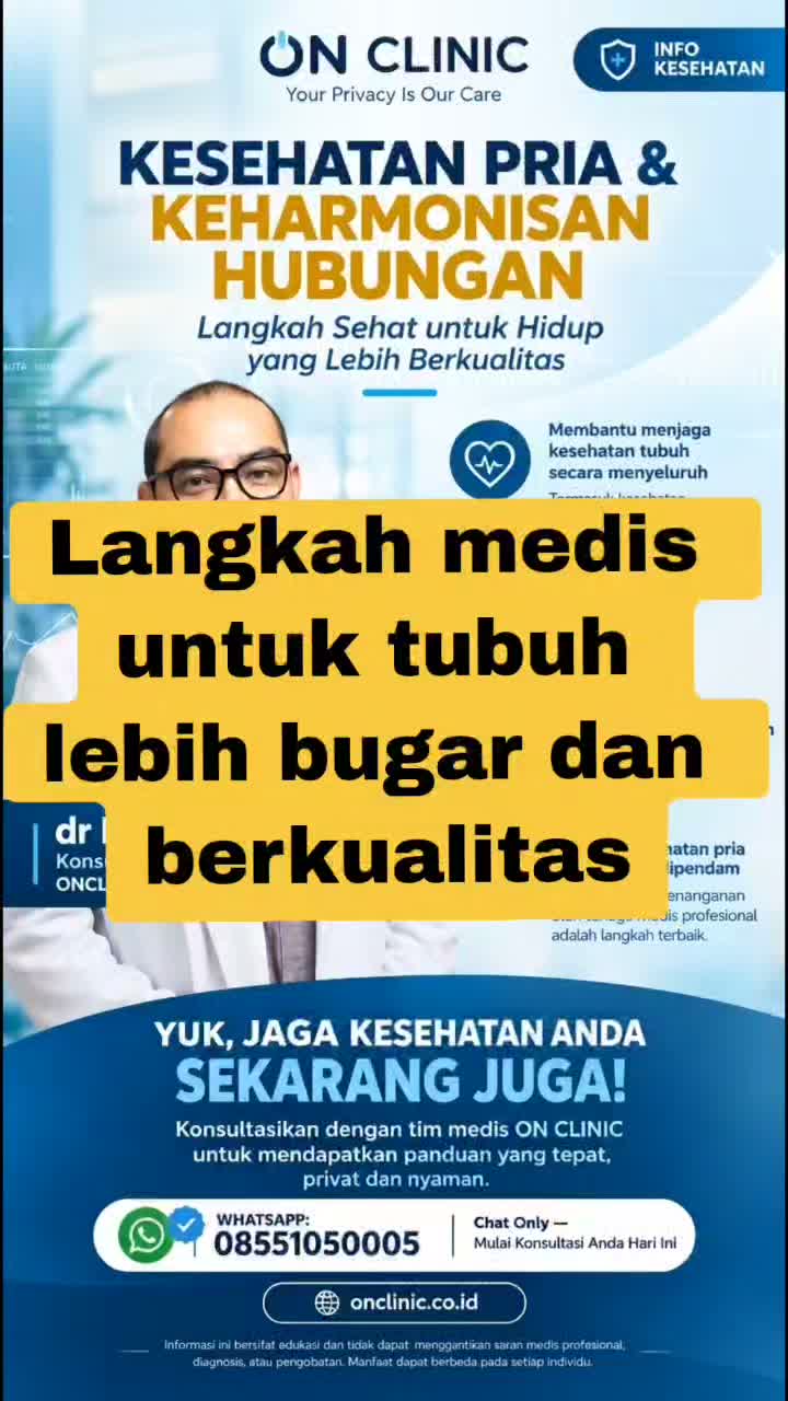 Langkah sehat untuk hidup berkualitas. Konsultasi privat & nyaman di ON CLINIC #KesehatanMenyeluruh #GayaHidupSehat #InfoKesehatan…