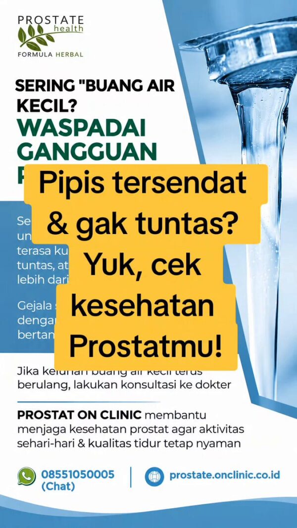 *WASPADAI GANGGUAN PROSTAT KALAU SERING PIPIS DIMALAM HARI!* Sering terbangun di malam hari untuk buang…