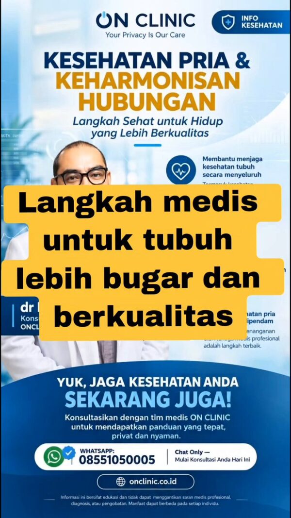 Langkah sehat untuk hidup berkualitas. Konsultasi privat & nyaman di ON CLINIC #KesehatanMenyeluruh #GayaHidupSehat #InfoKesehatan…